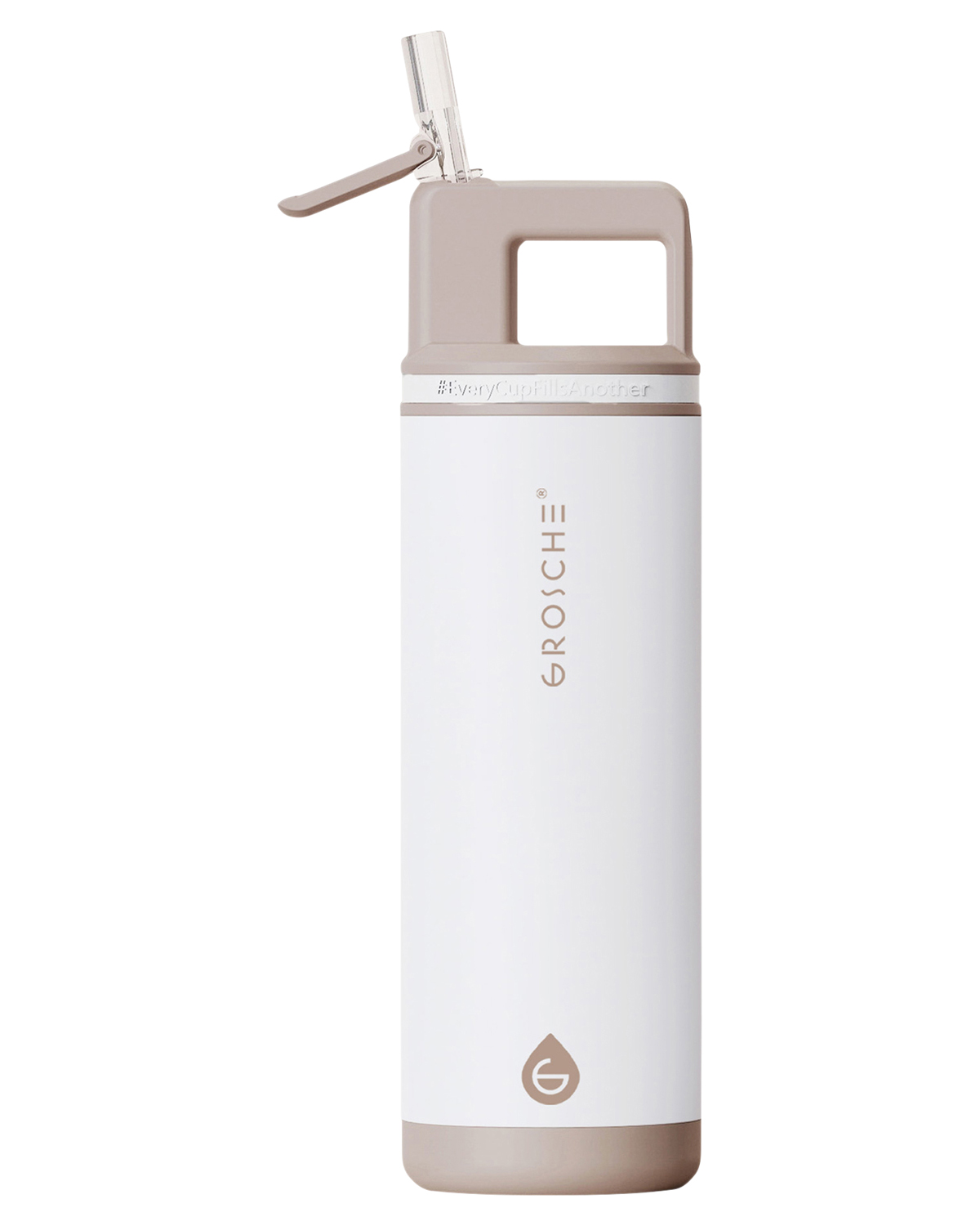 Picture of 20 oz. Alpine Flip N Sip Vacuum Insulated Stainless Steel Water Bottle.