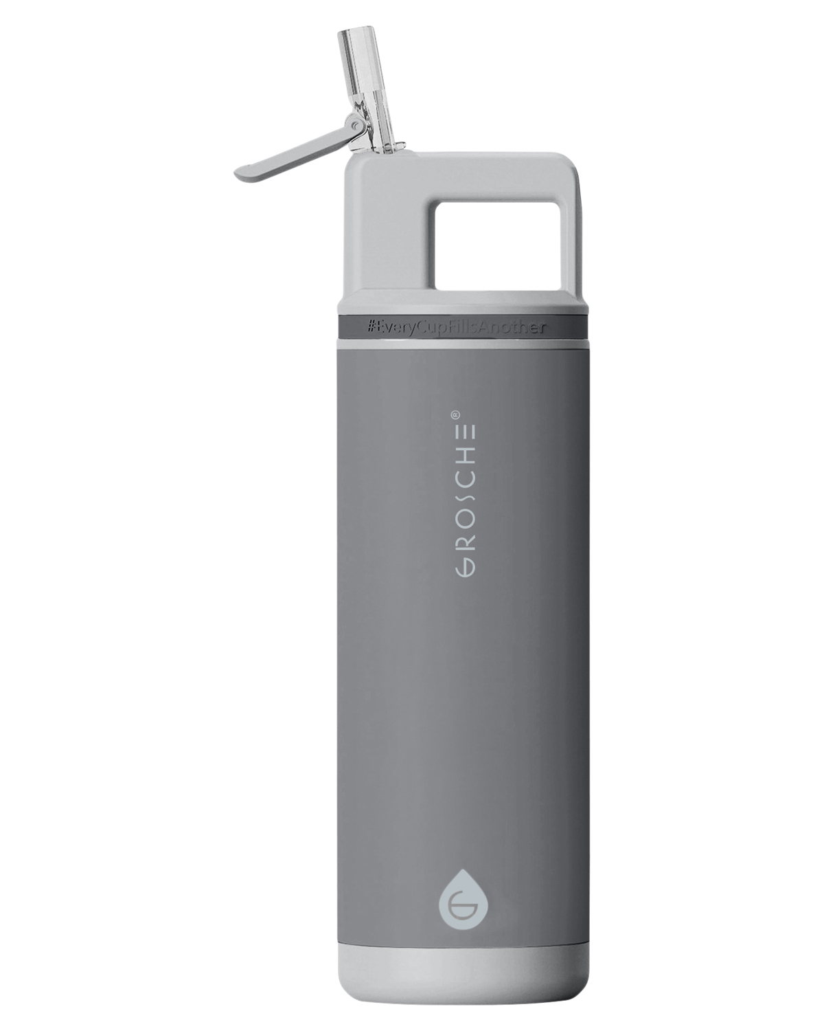 Picture of 20 oz. Alpine Flip N Sip Vacuum Insulated Stainless Steel Water Bottle.