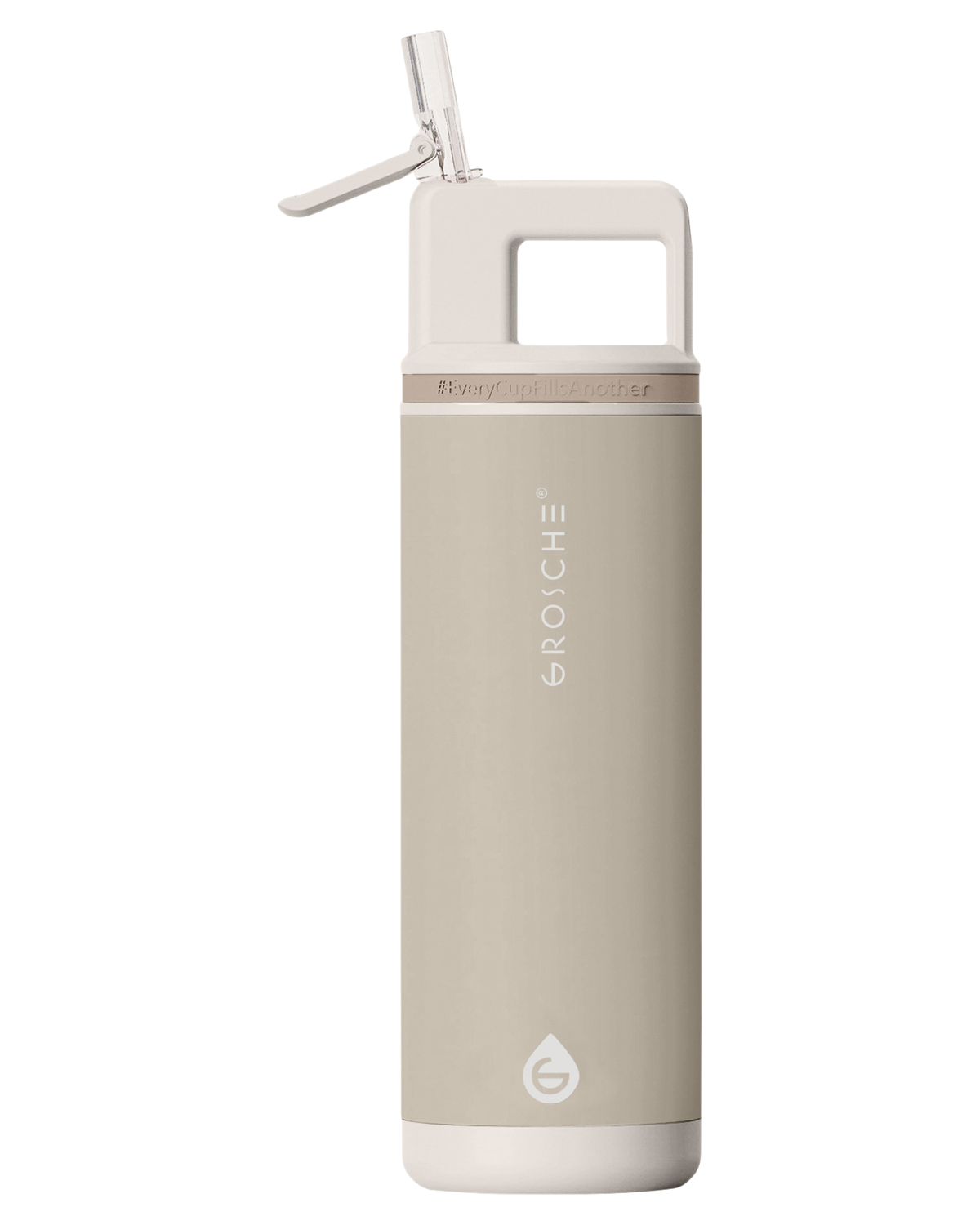 Picture of 20 oz. Alpine Flip N Sip Vacuum Insulated Stainless Steel Water Bottle.