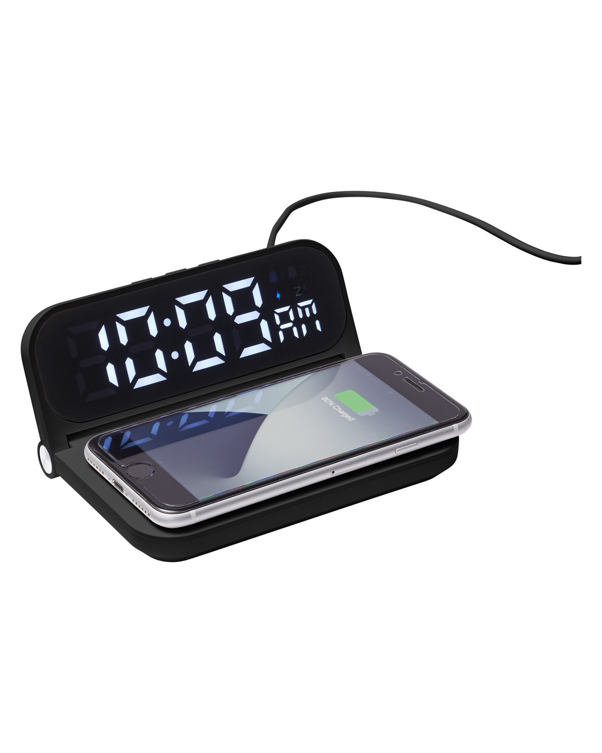 Picture of Foldable Alarm Clock & Wireless Charger.
