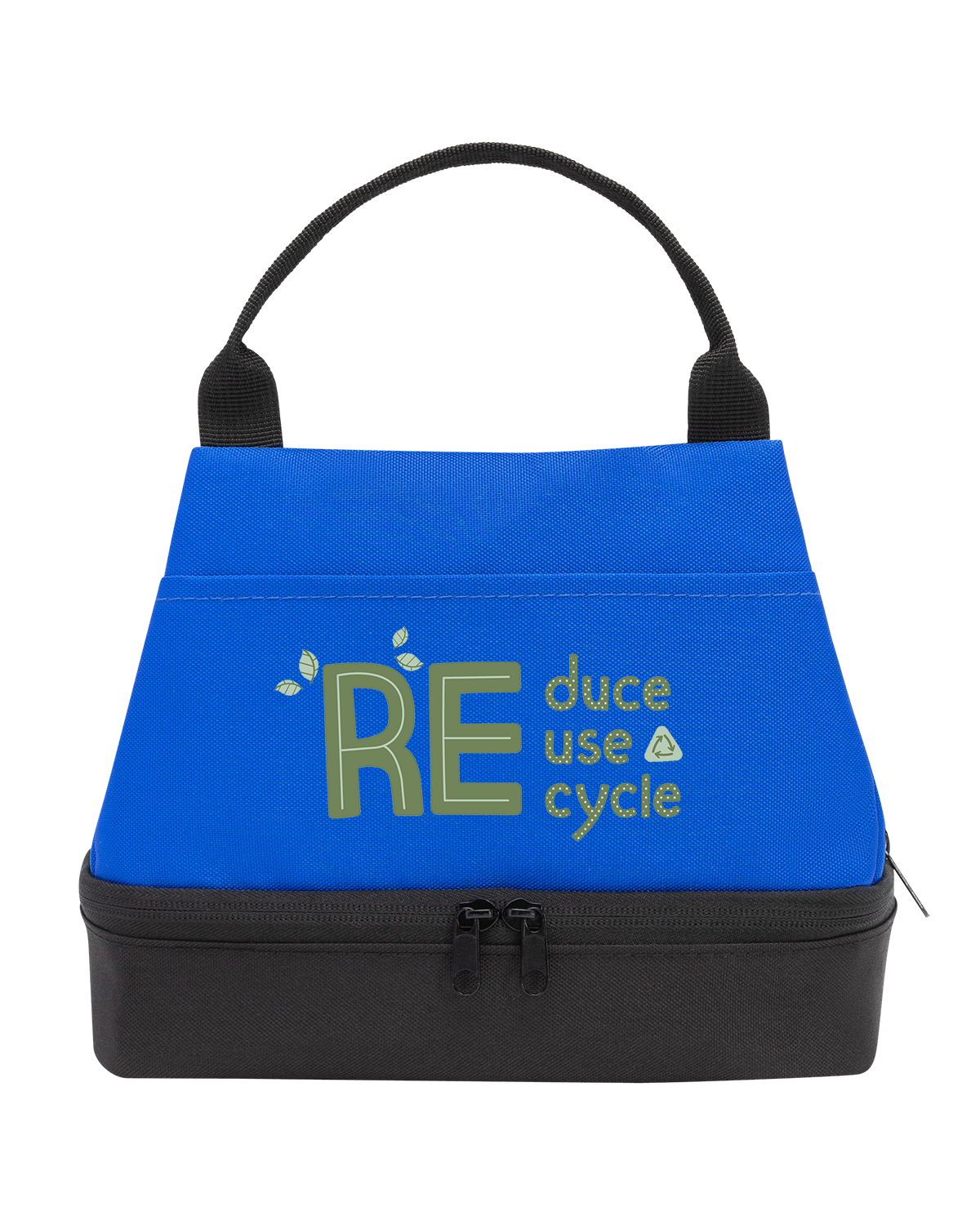 Picture of Eco Friendly Two Compartment Lunch Cooler Tote Bag.