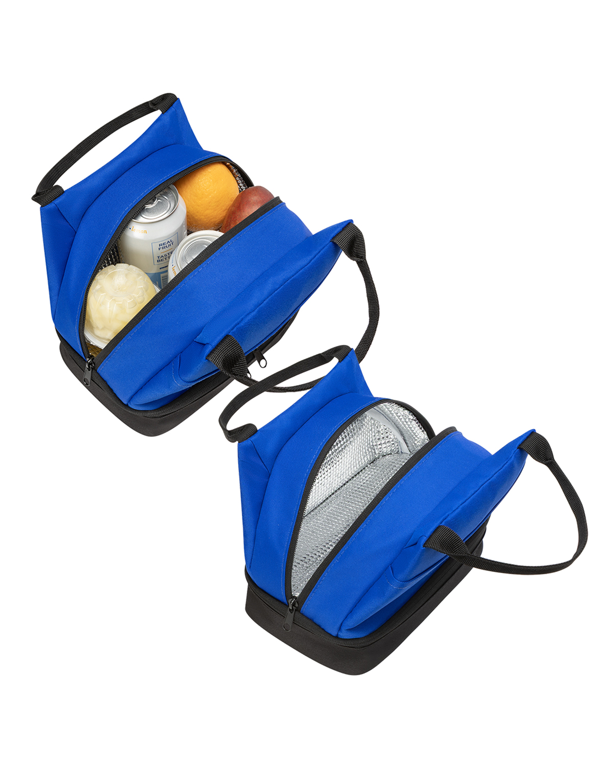 Picture of Eco Friendly Two Compartment Lunch Cooler Tote Bag.