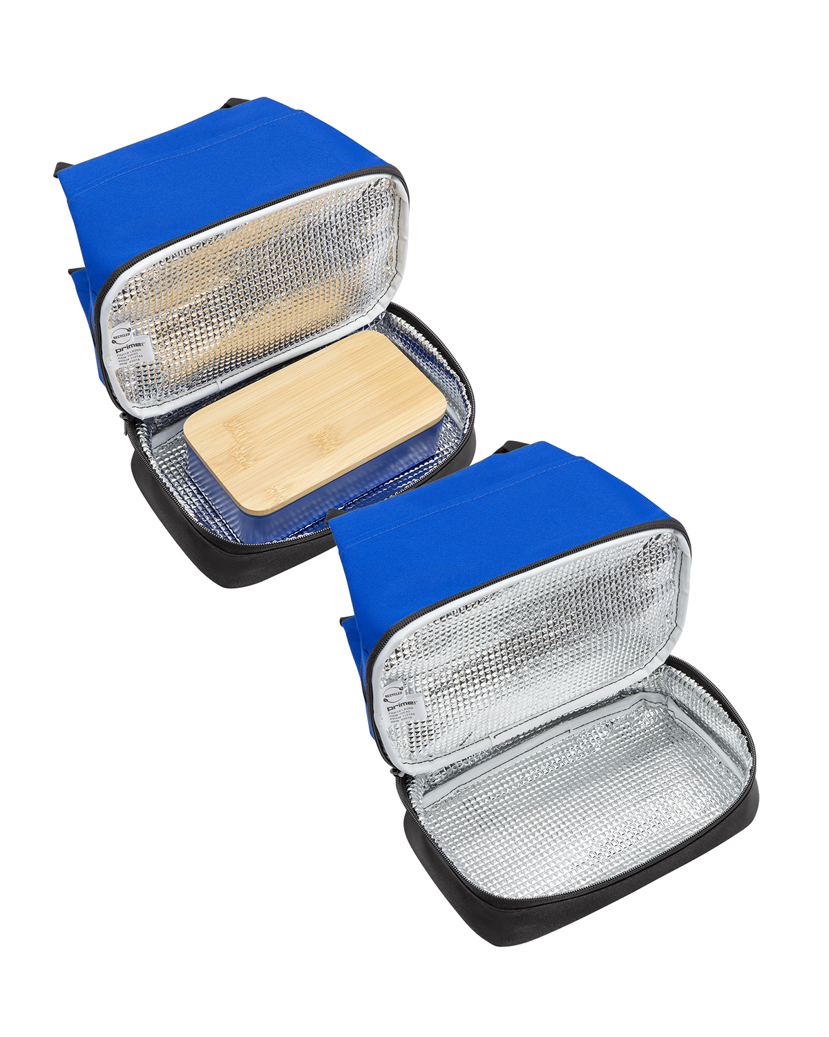 Picture of Eco Friendly Two Compartment Lunch Cooler Tote Bag.