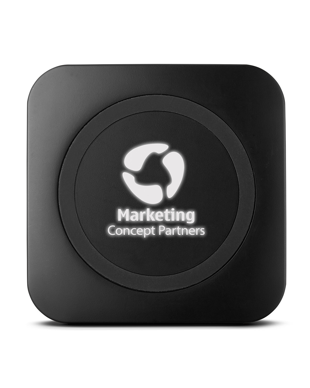 Picture of Light-Up-Your-Logo Wireless Charger.