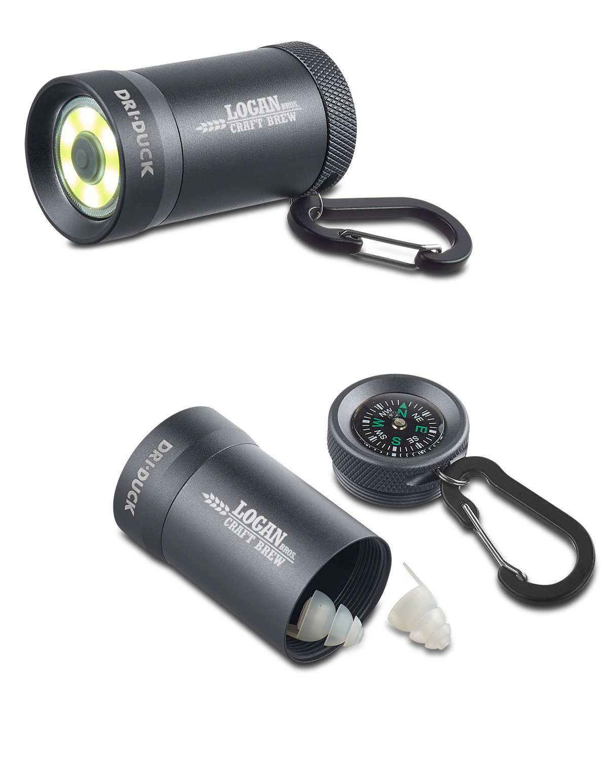 Picture of Storage COB Flashlight With Earplugs and Compass.
