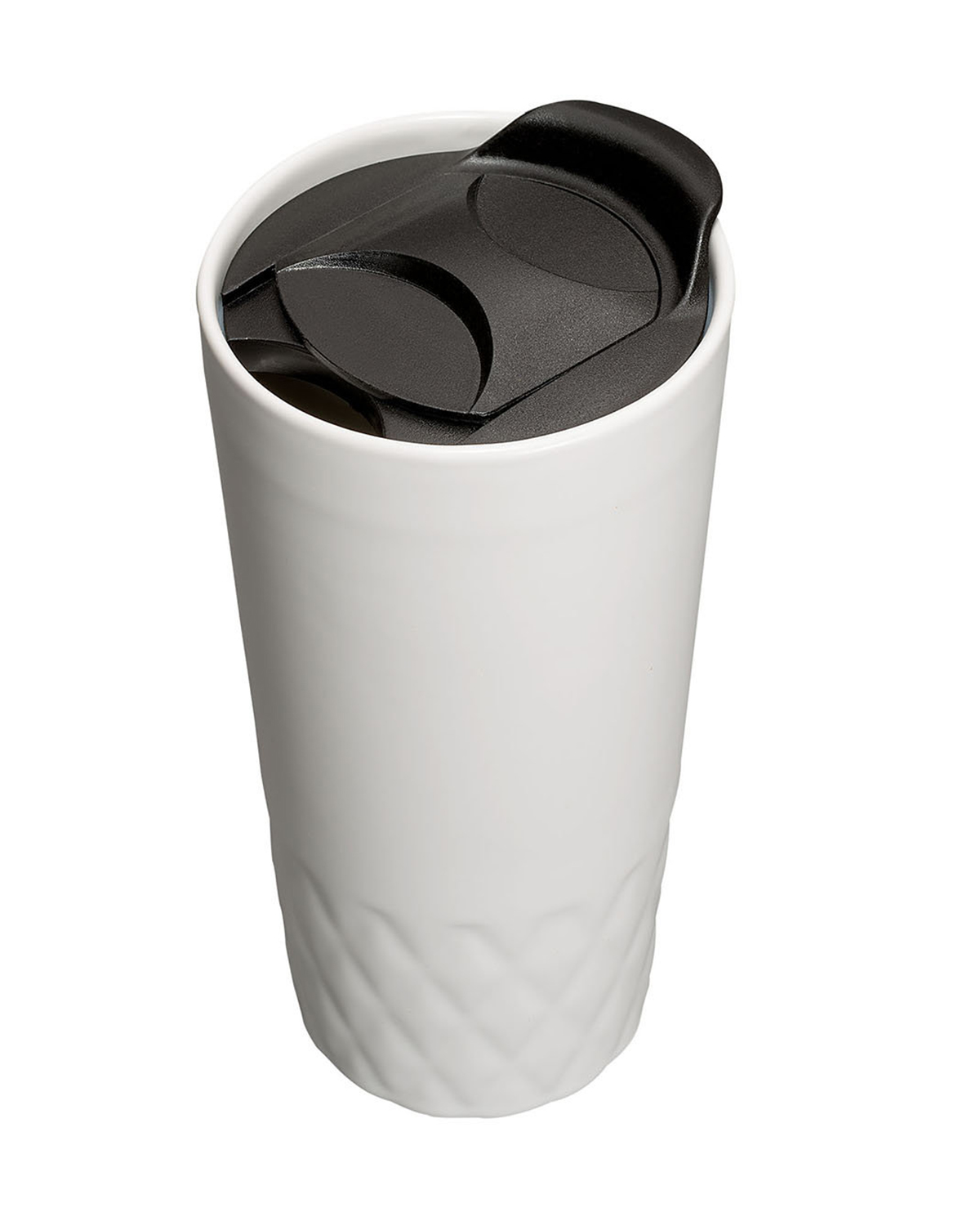Picture of 14 oz. Double Wall Ceramic Textured Tumbler.