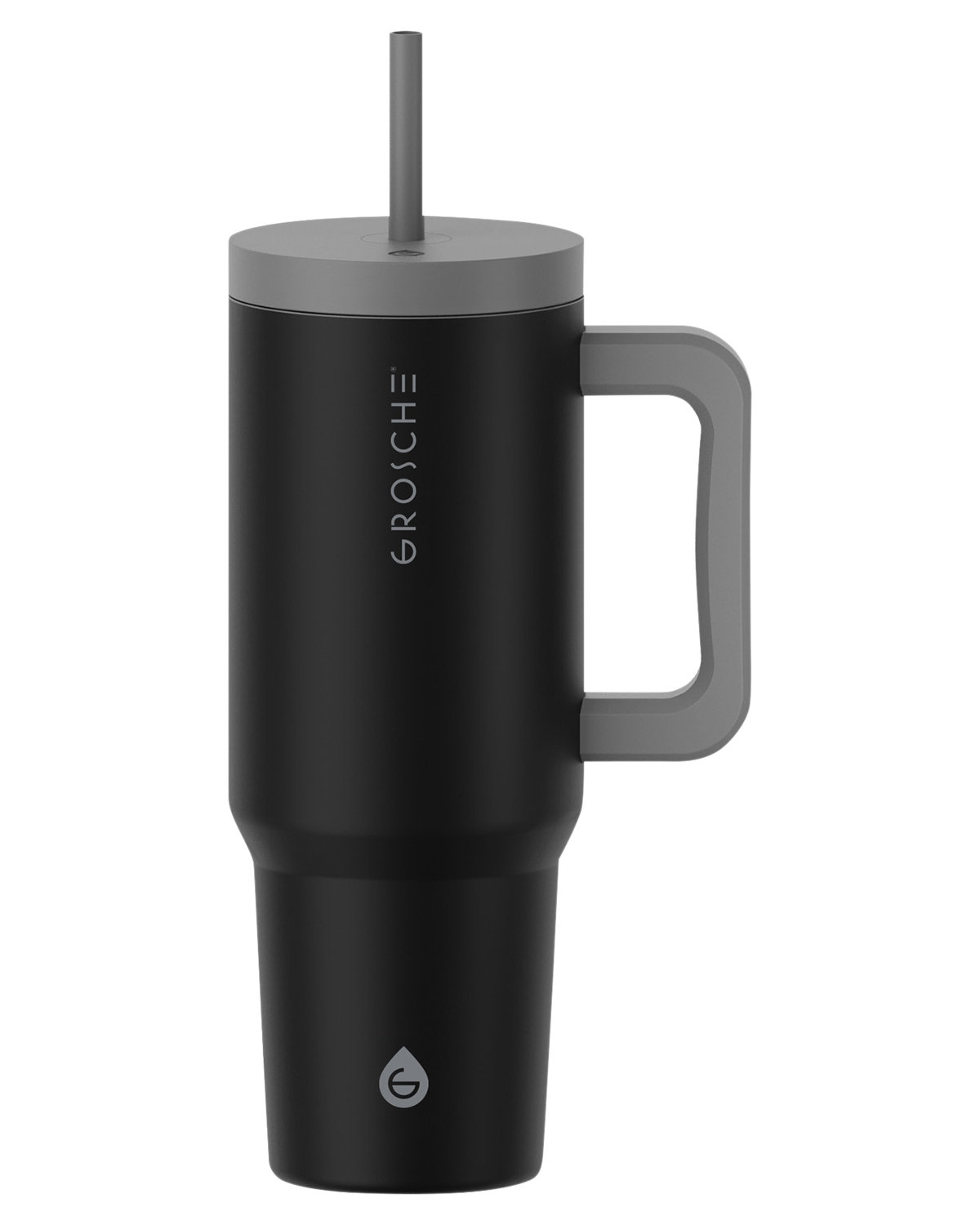 Picture of 40 oz. Aspen Vacuum Insulated Stainless Steel Tumbler With Handle.