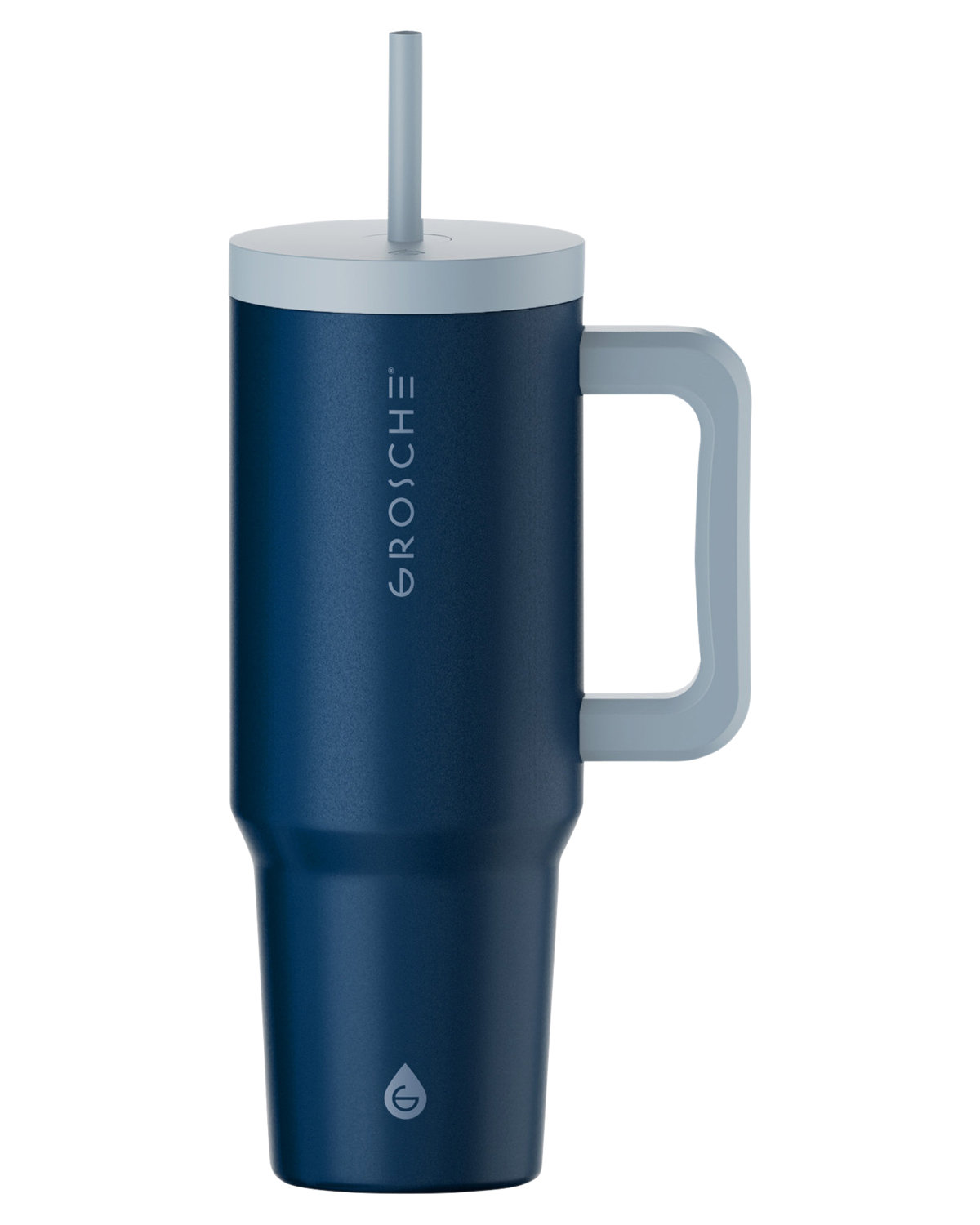 Picture of 40 oz. Aspen Vacuum Insulated Stainless Steel Tumbler With Handle.