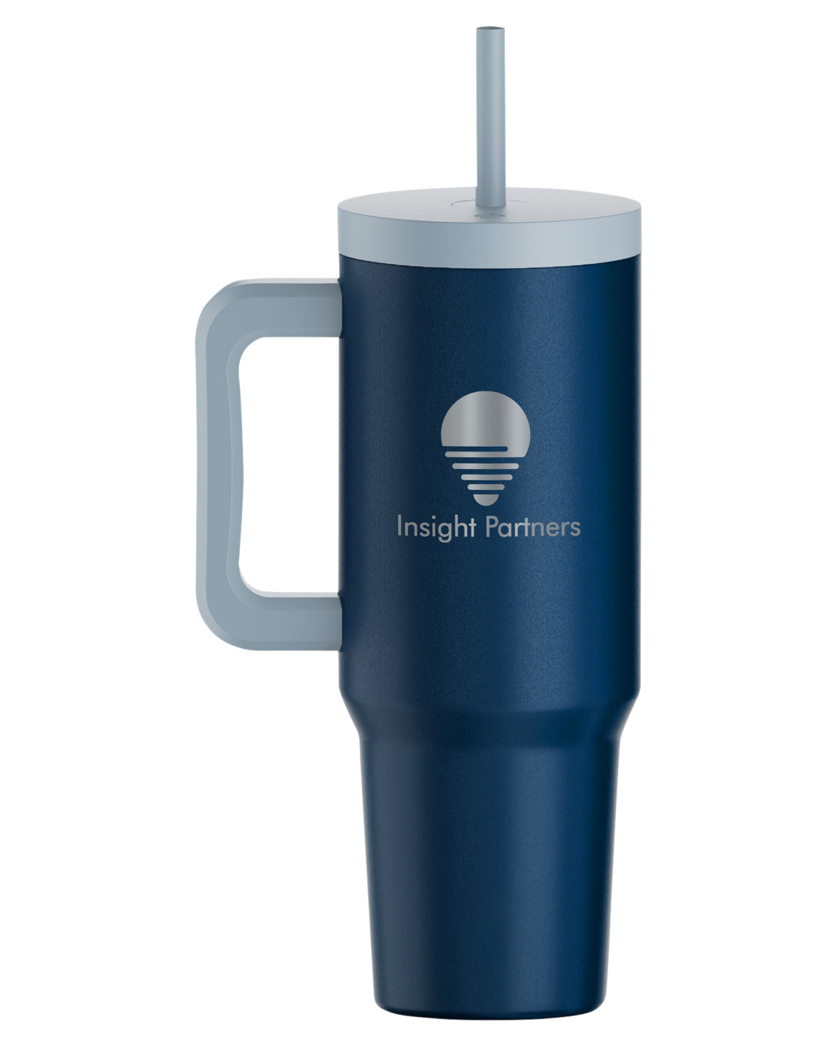 Picture of 40 oz. Aspen Vacuum Insulated Stainless Steel Tumbler With Handle.