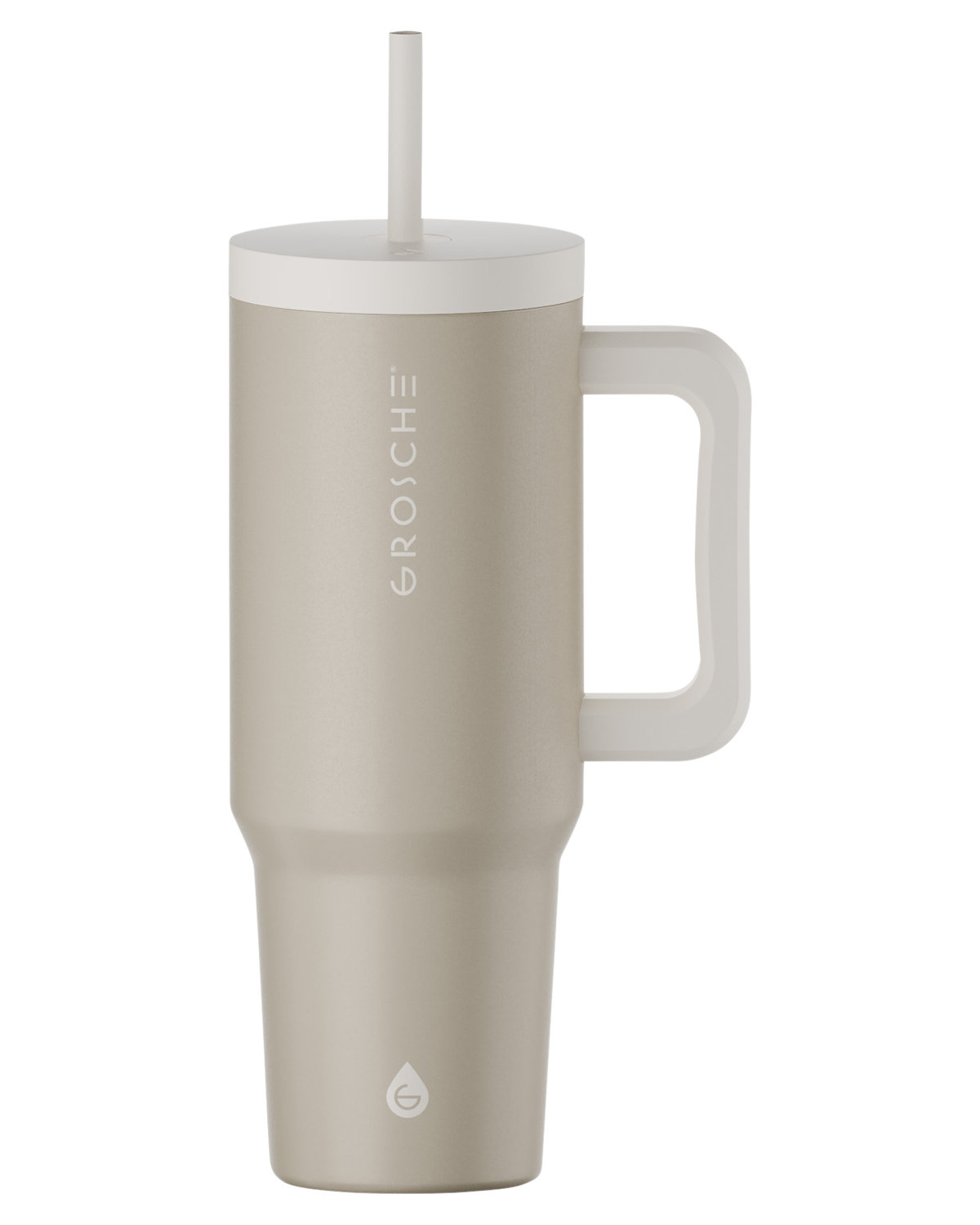 Picture of 40 oz. Aspen Vacuum Insulated Stainless Steel Tumbler With Handle.