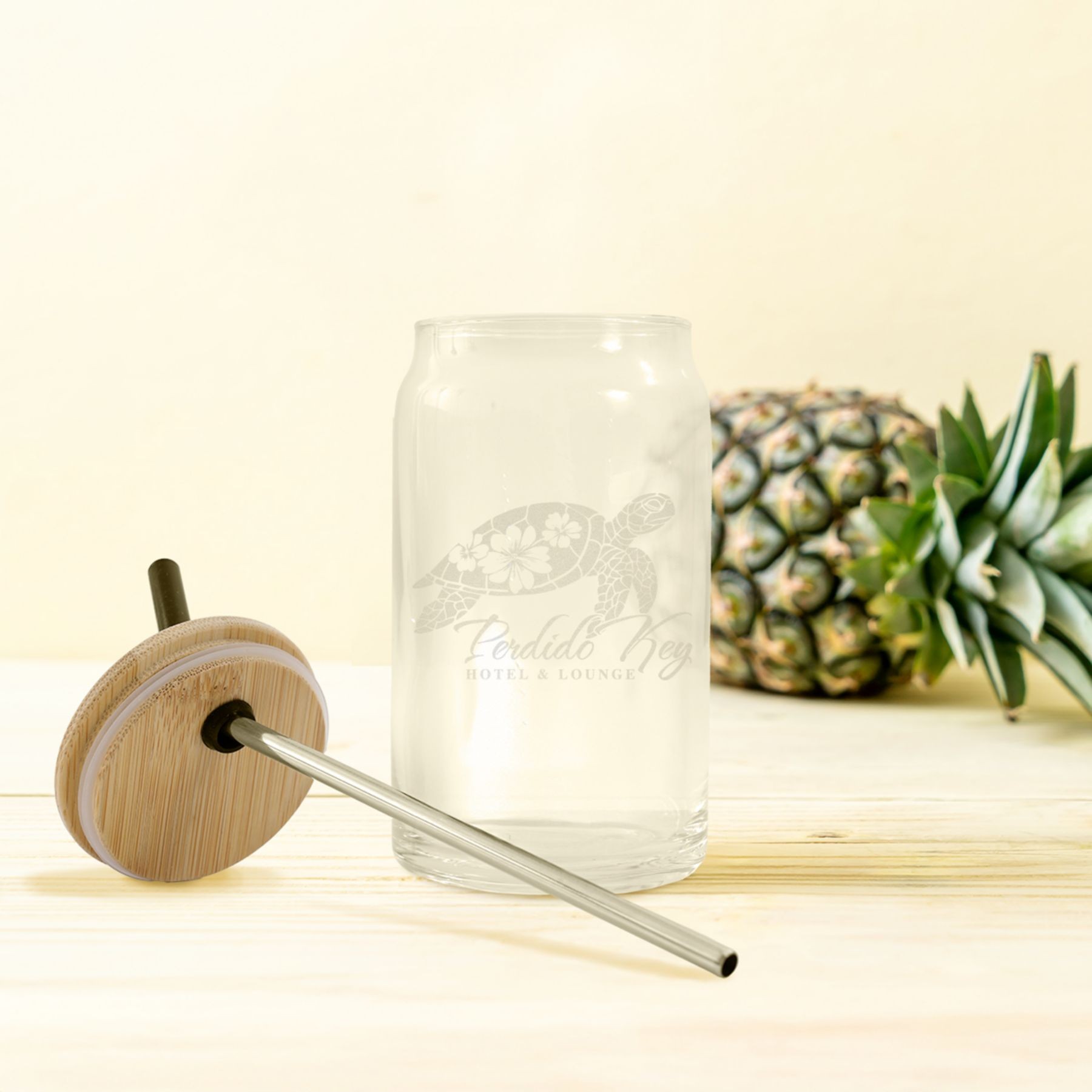 Picture of Etched Can Glass 16 Oz