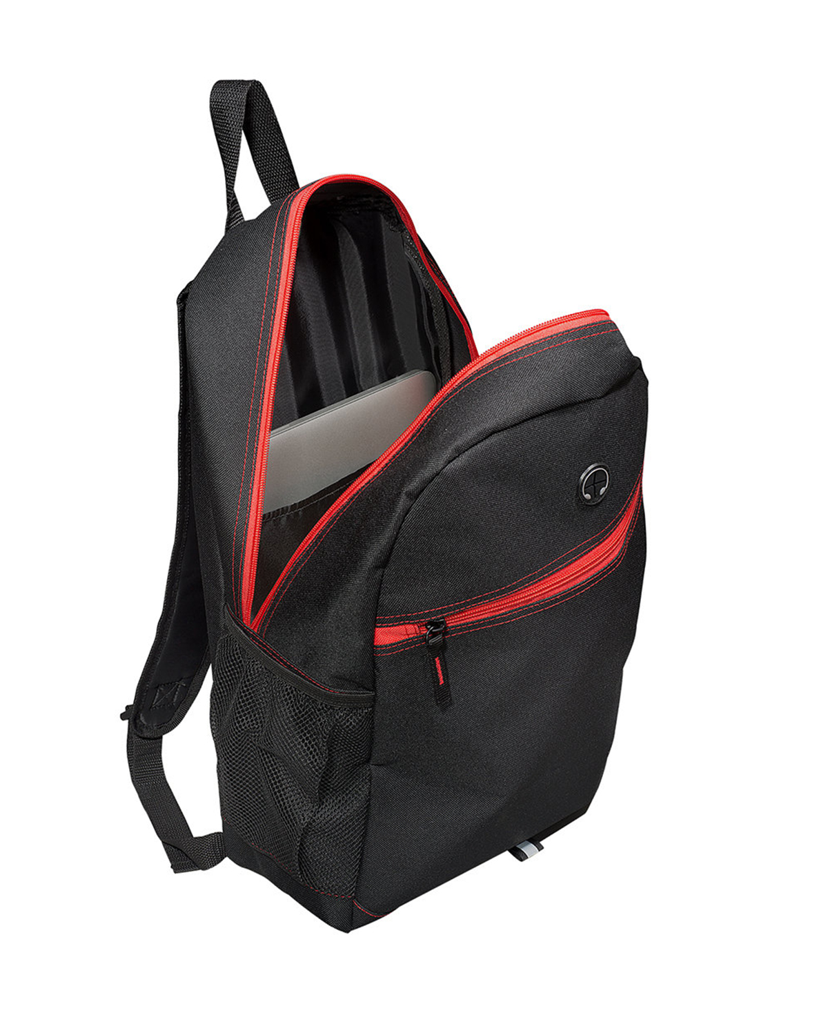 Picture of Front Zipper Color Laptop Backpack.