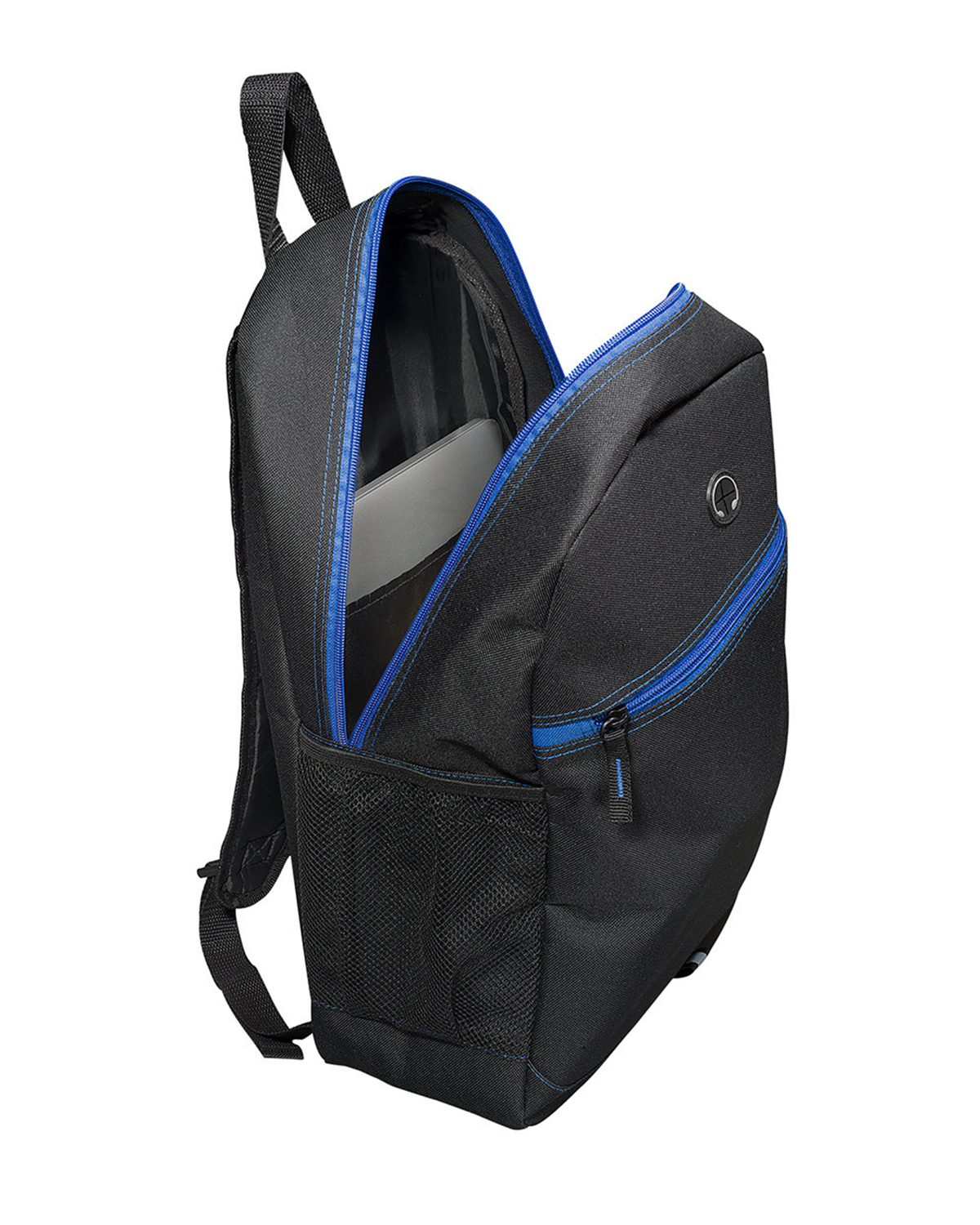 Picture of Front Zipper Color Laptop Backpack.