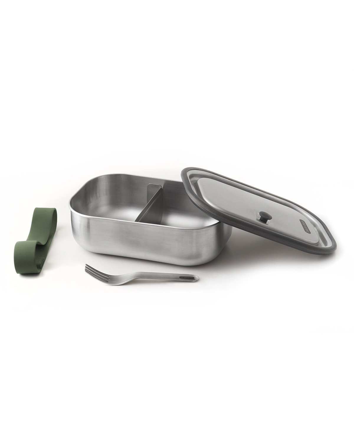 Picture of Large Stainless Steel Lunch Box.