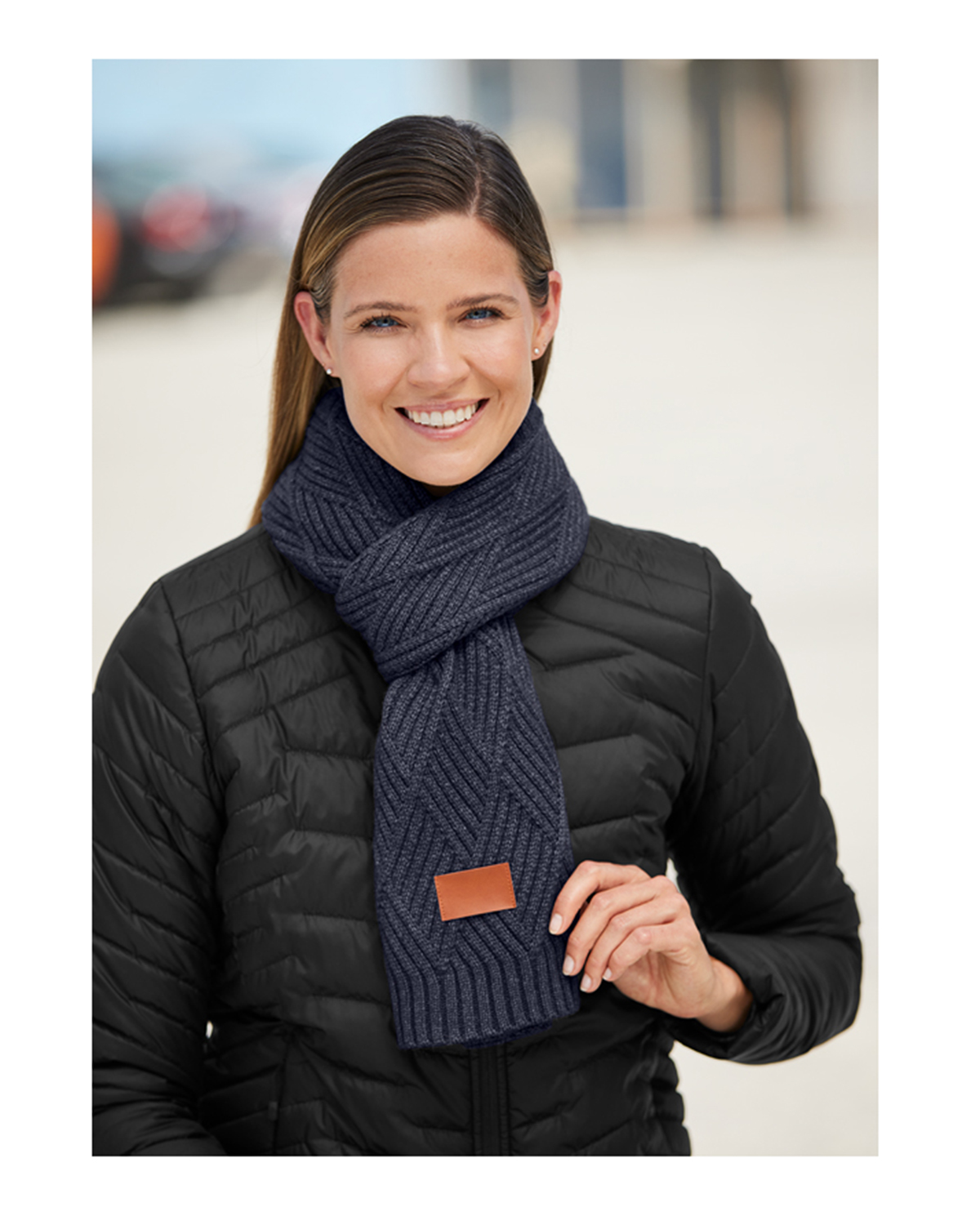 Picture of Trellis Knit Scarf.