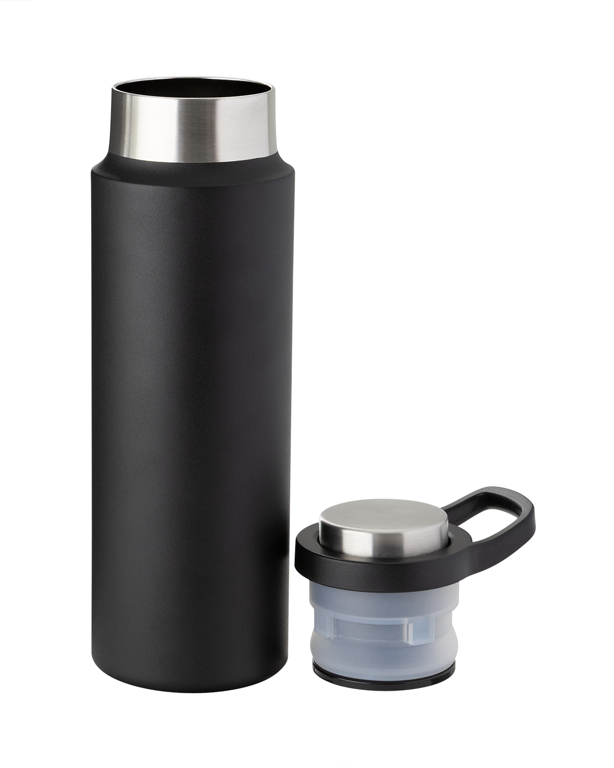 Picture of 22 oz. Vacuum Insulated Water Bottle With Push-Lock Lid.