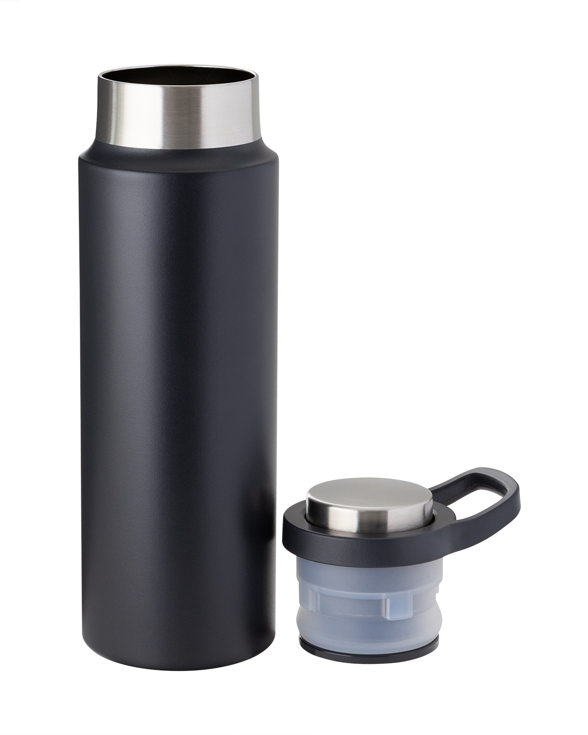 Picture of 22 oz. Vacuum Insulated Water Bottle With Push-Lock Lid.
