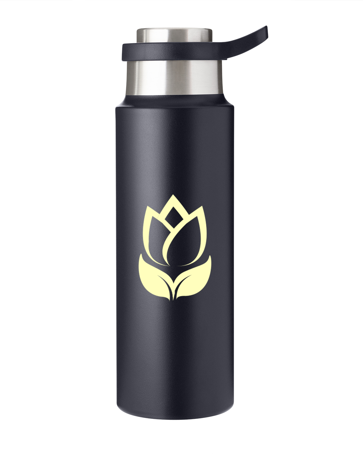 Picture of 22 oz. Vacuum Insulated Water Bottle With Push-Lock Lid.