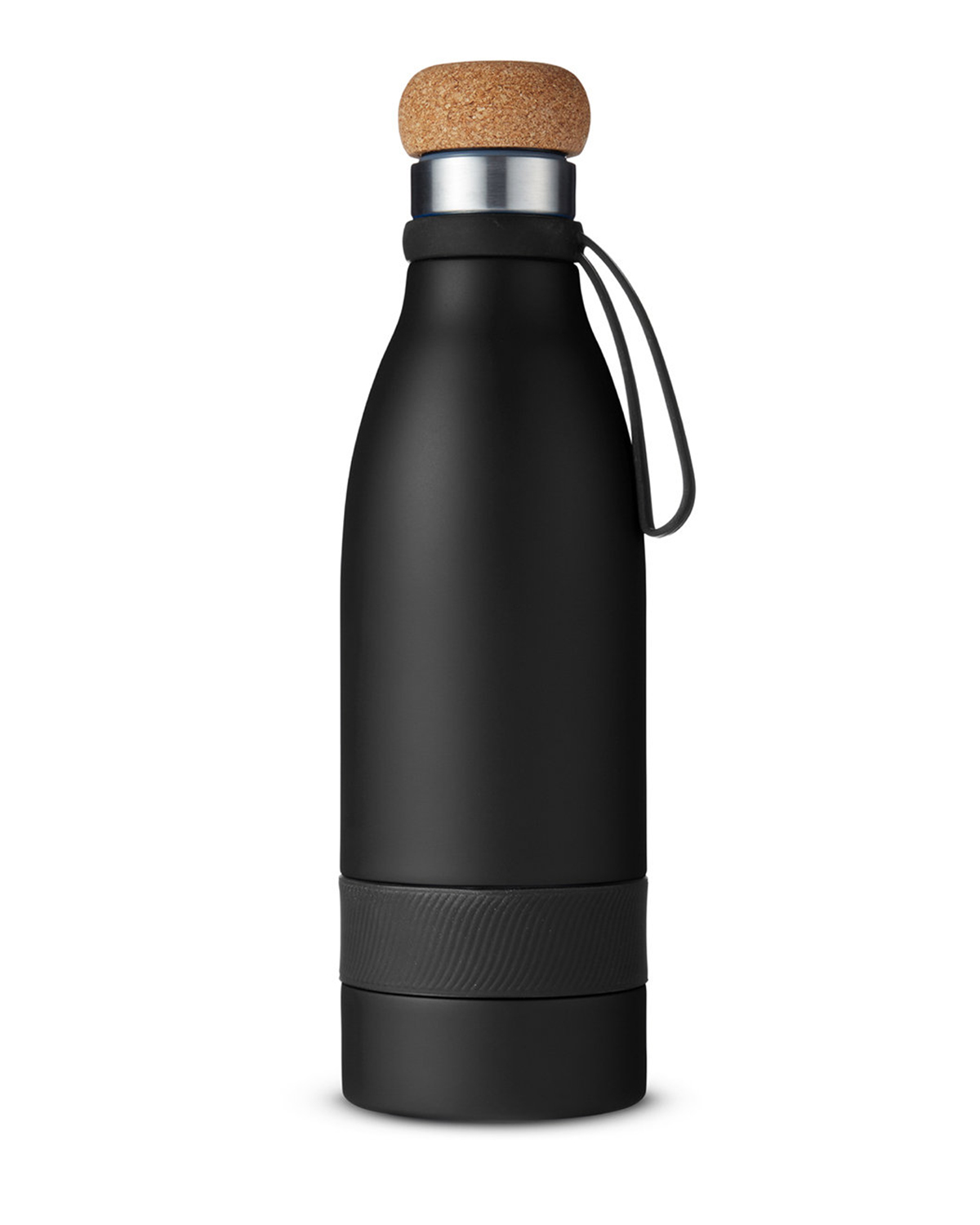 Picture of 19 oz. Double Wall Vacuum Insulated Bottle With Cork Lid.