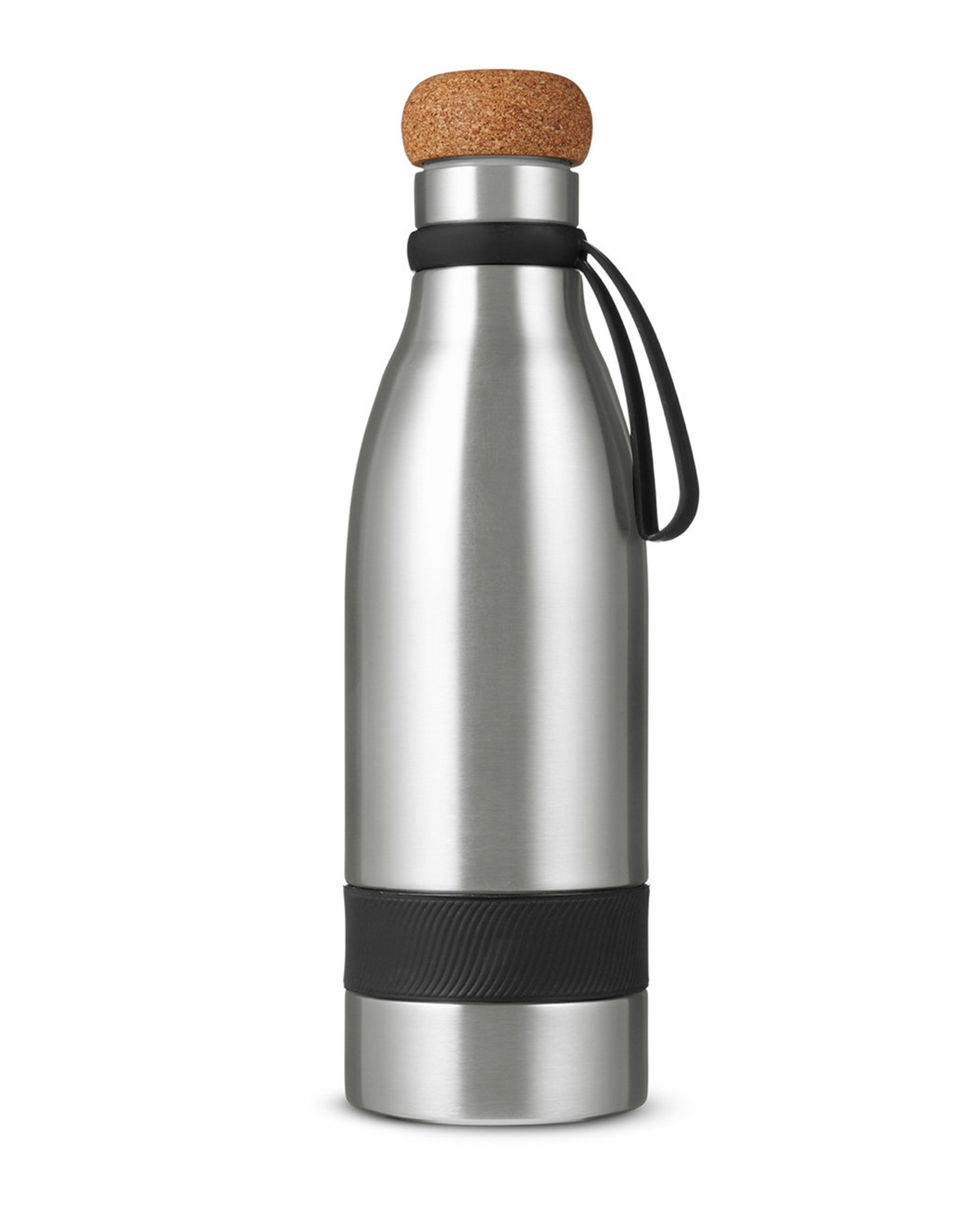 Picture of 19 oz. Double Wall Vacuum Insulated Bottle With Cork Lid.
