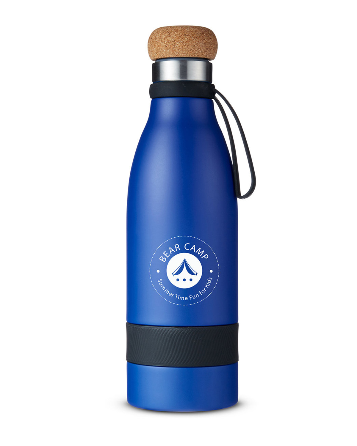Picture of 19 oz. Double Wall Vacuum Insulated Bottle With Cork Lid.