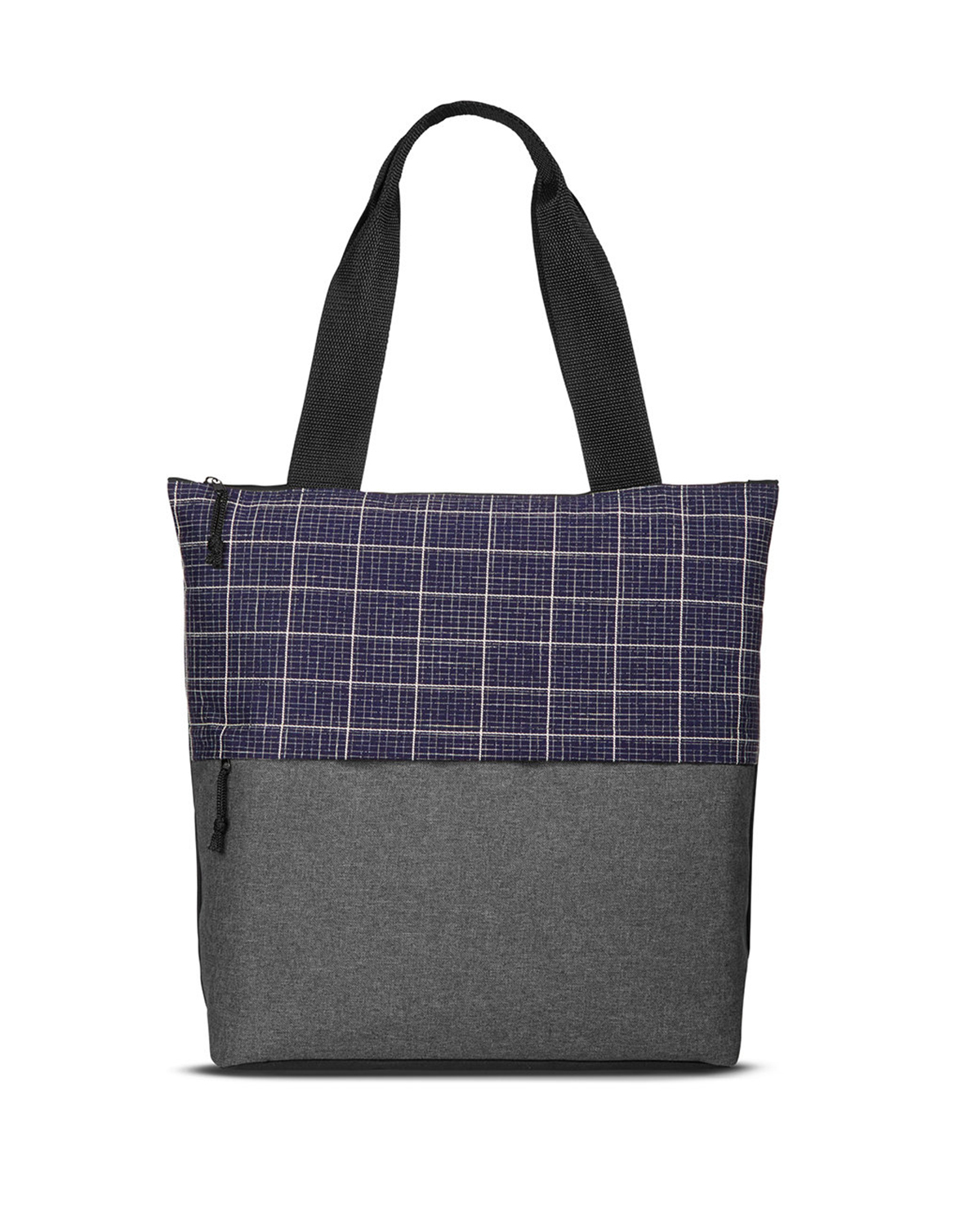 Picture of Flannel Check Accent Tote Bag.