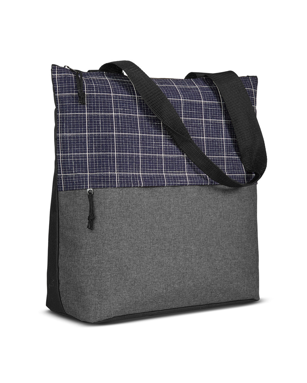 Picture of Flannel Check Accent Tote Bag.