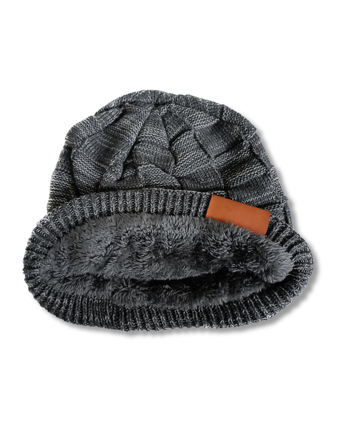 Picture of Fuzzy Lining Slouchy Beanie.