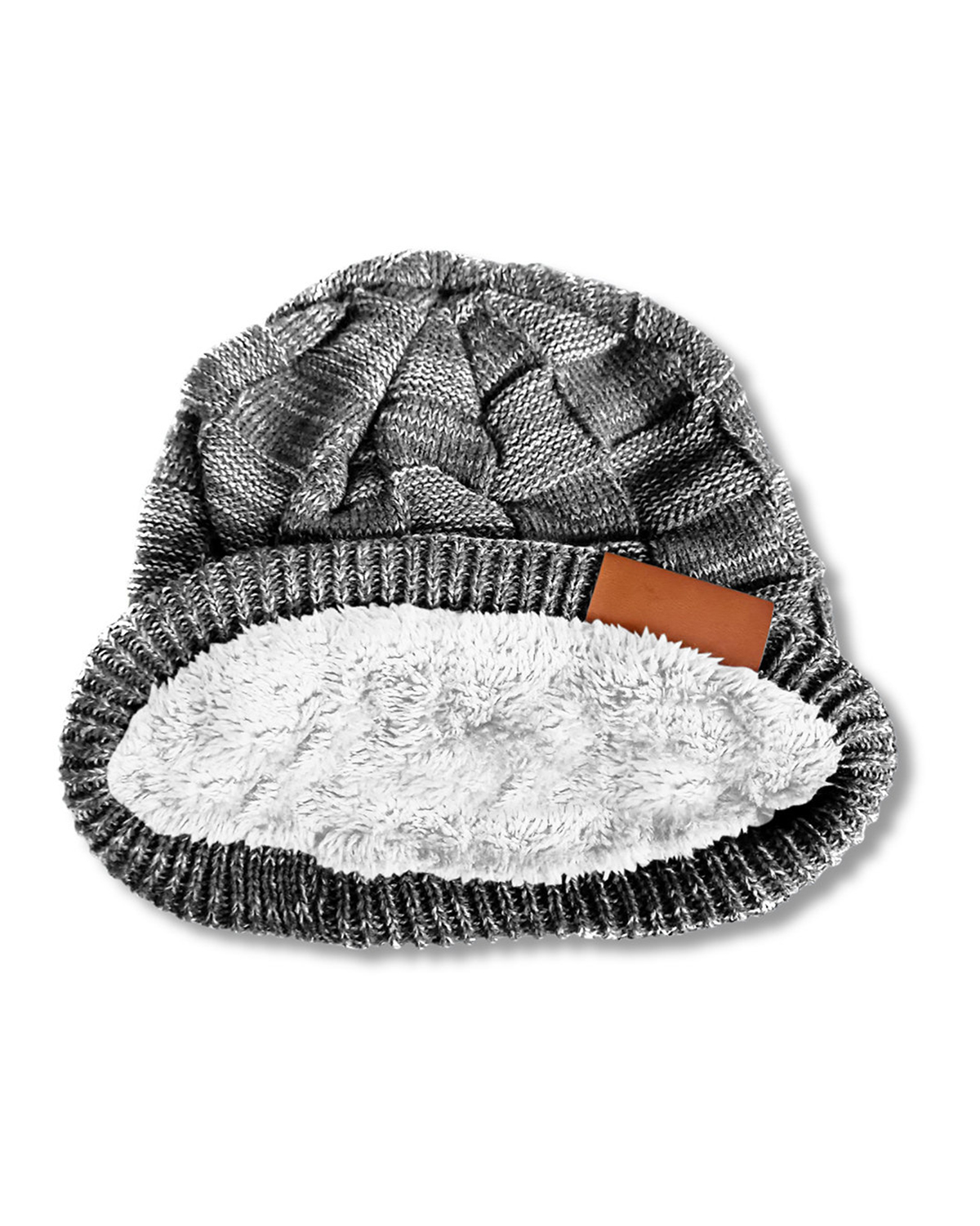 Picture of Fuzzy Lining Slouchy Beanie.