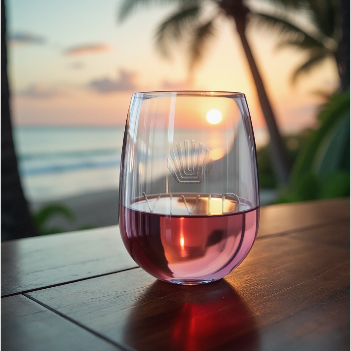 Picture of Symglass 12oz Clear Stemless Wine Glass