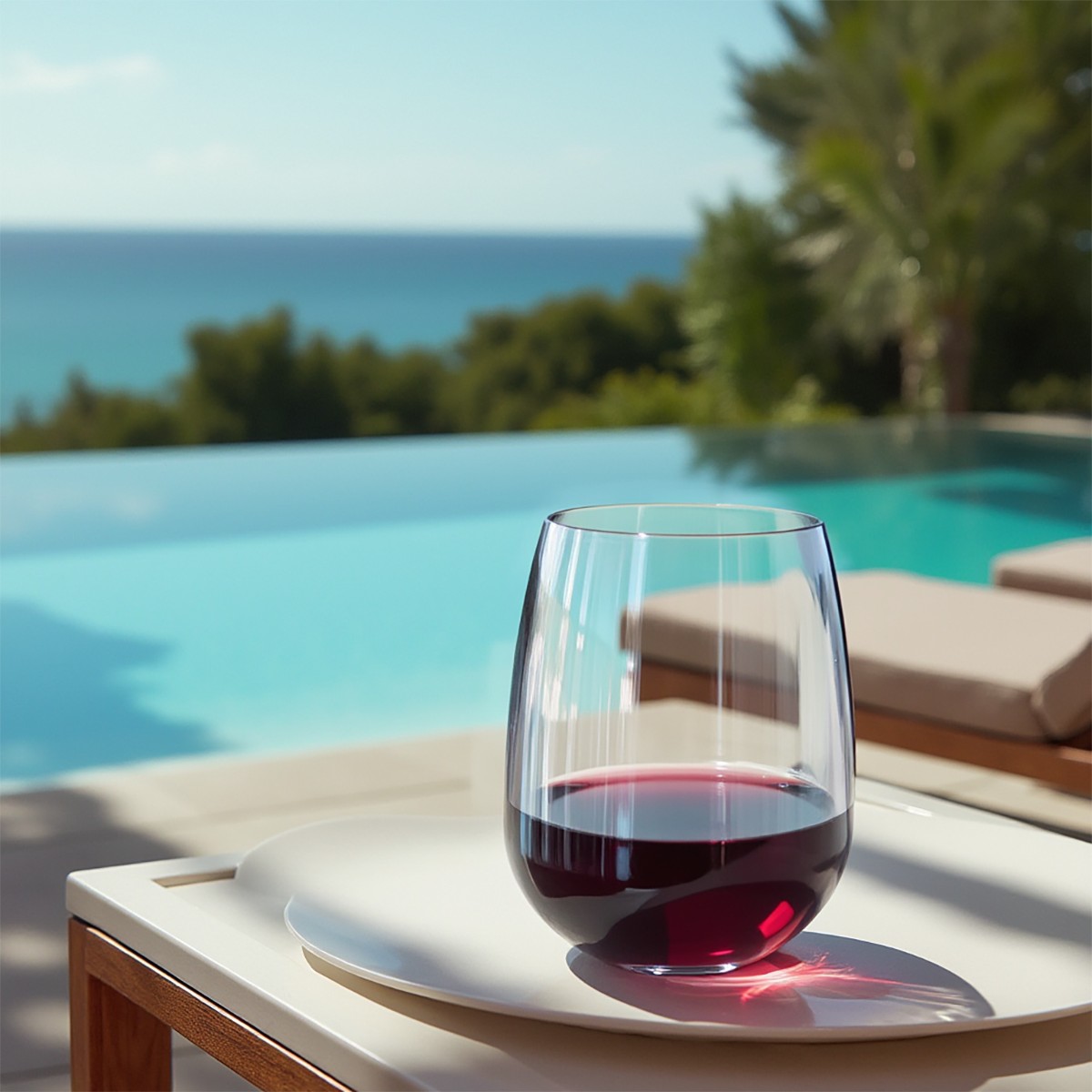 Picture of Symglass 12oz Clear Stemless Wine Glass