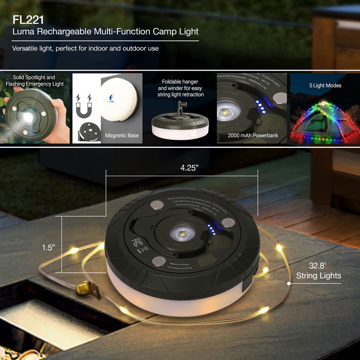 Picture of Urban Peak Luma Multi-Function Camp Light