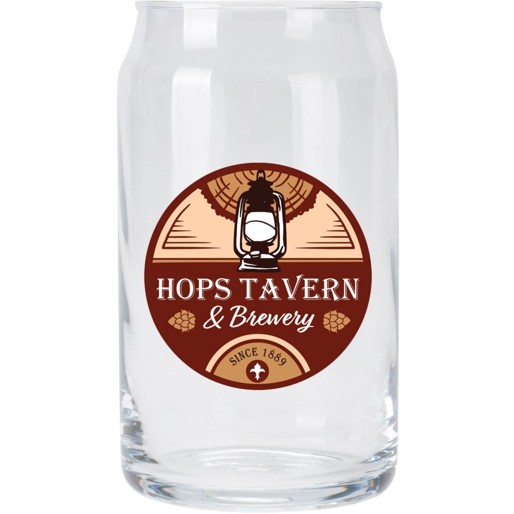 Picture of Full Color Can Shape Glass 16oz