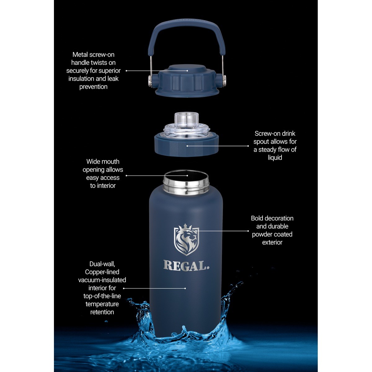 Picture of Urban Peak 34oz Dual Top Water Bottle