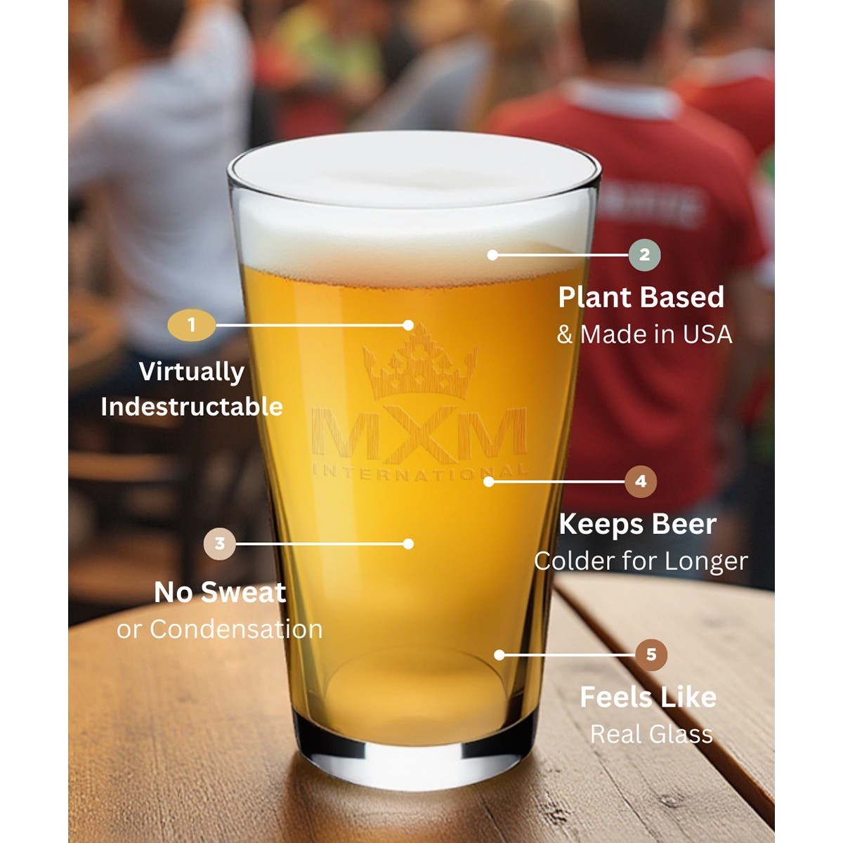 Picture of Symglass 16oz Clear Pint Glass