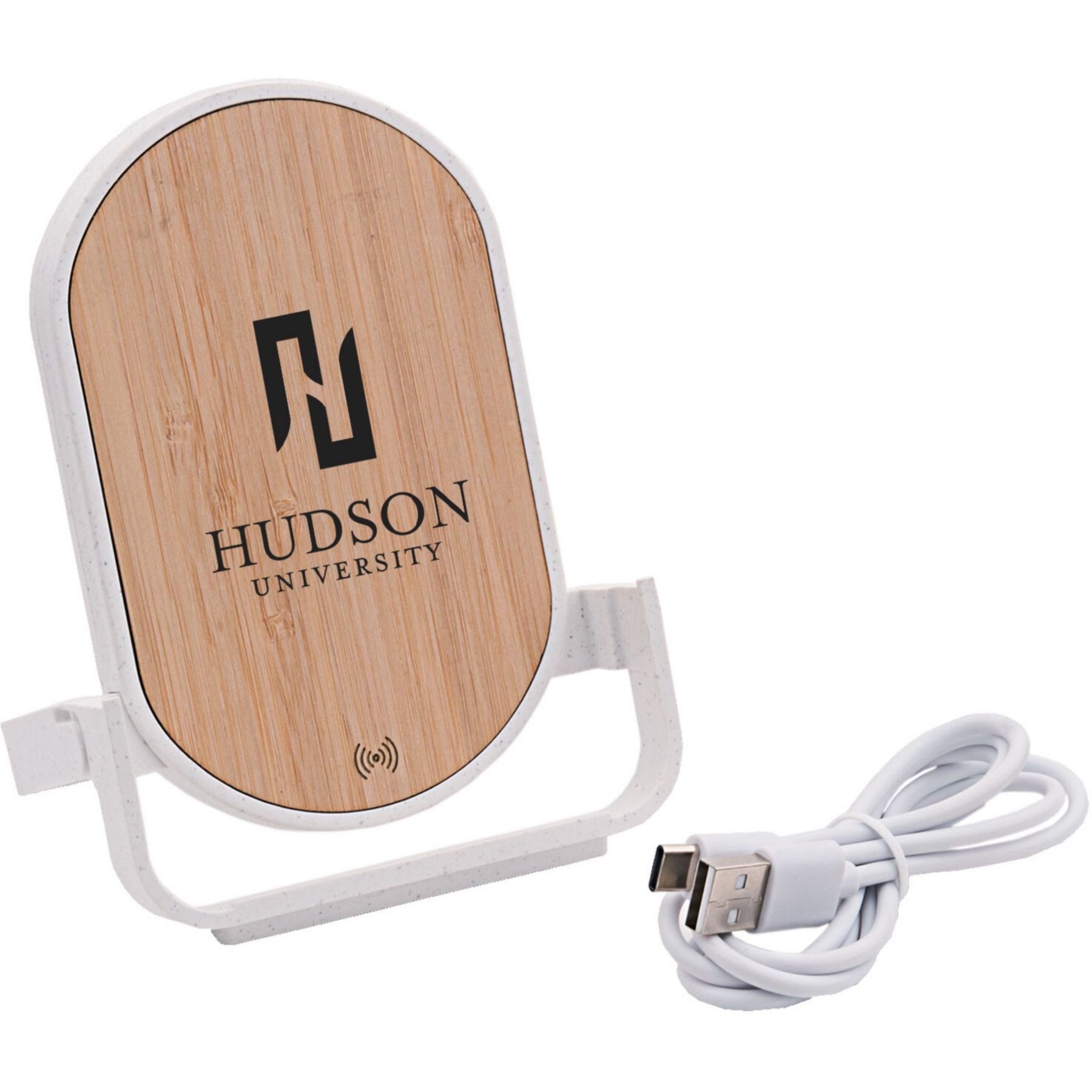 Picture of Qi Certified Bamboo Phone Charger Stand