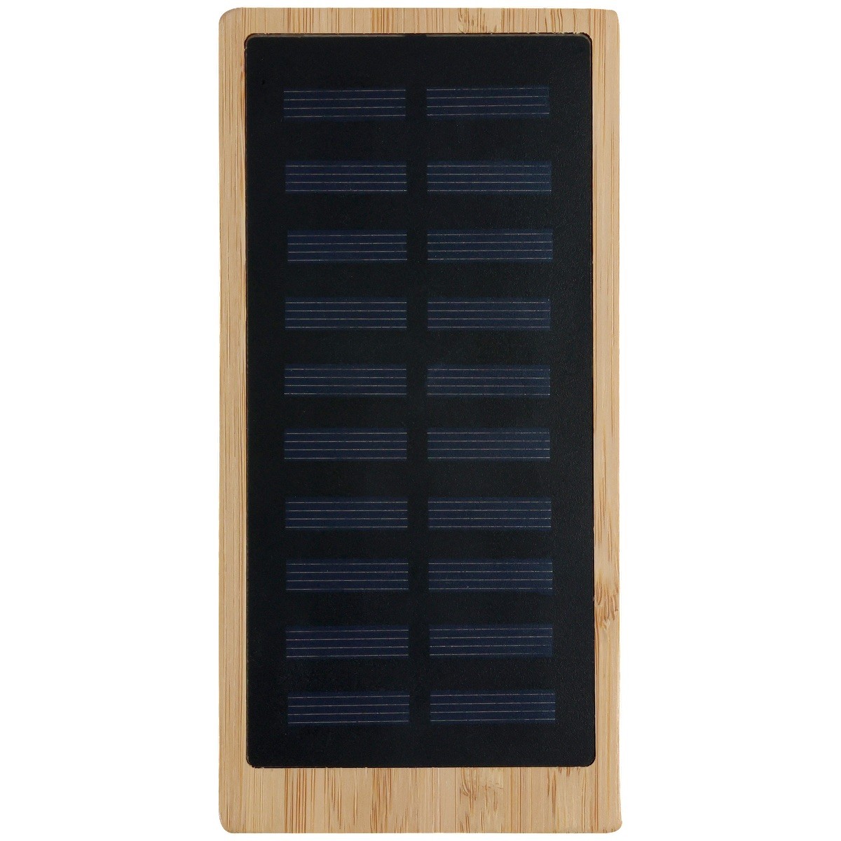 Picture of Bamboo 10,000mAh Solar/Wireless Powerbank