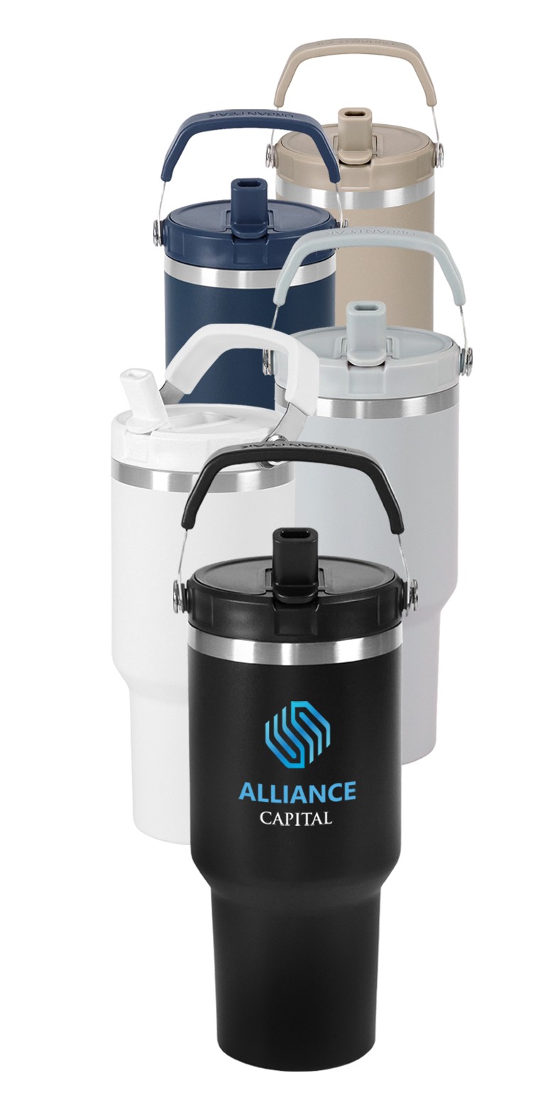 Picture of 34oz Urban Peak Pinnacle Flip Straw Tumbler