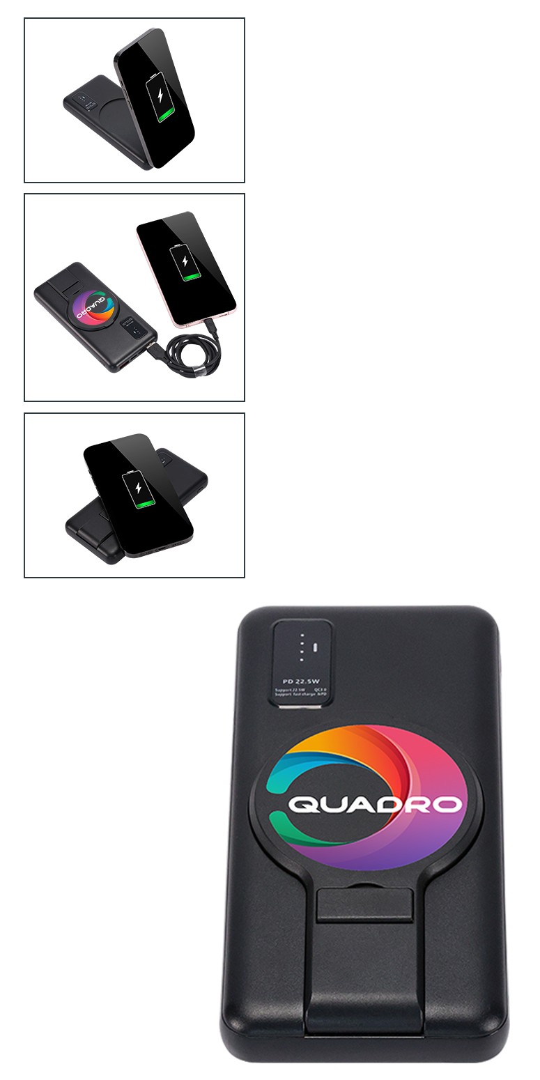 Picture of Wireless Power Bank with Stand - 8,000 mAh