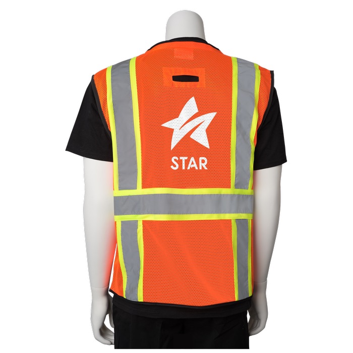 Picture of Two-Tone 11 Pocket Tech-Ready Mesh Surveyors Vest