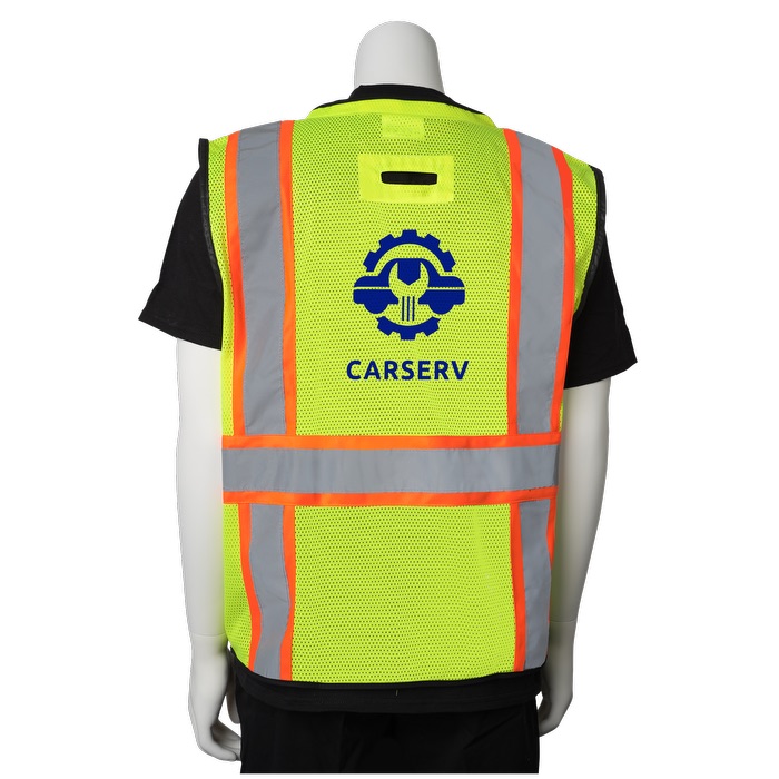 Picture of Two-Tone 11 Pocket Tech-Ready Mesh Surveyors Vest