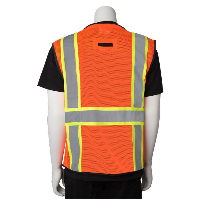 Picture of Two-Tone 11 Pocket Tech-Ready Mesh Surveyors Vest