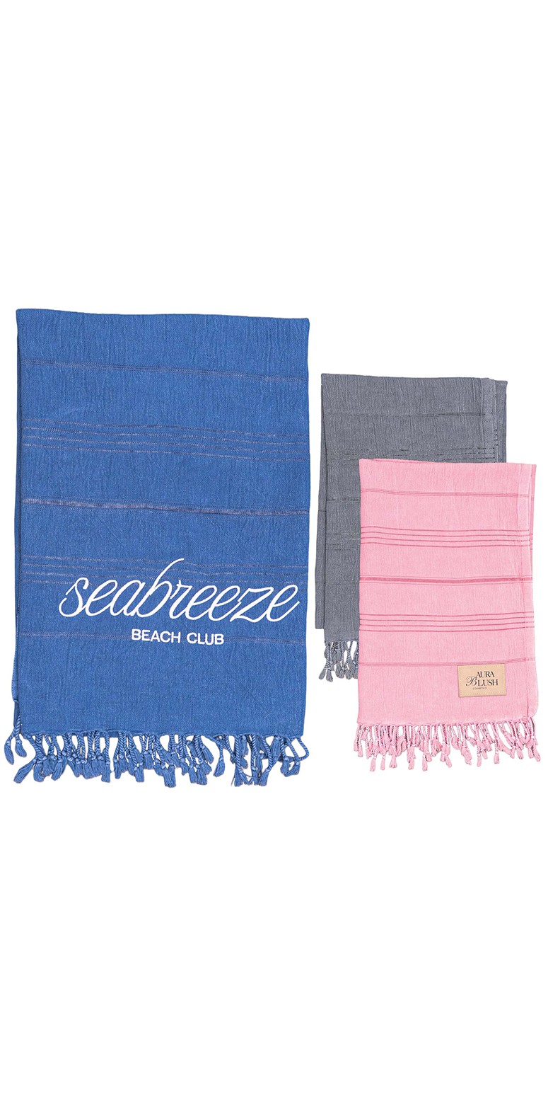 Picture of Stone Washed Demin Peshtemal Towel