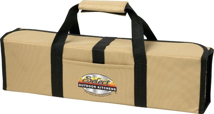 Picture of 5 Piece BBQ Set (Bamboo) in Roll-Up Case