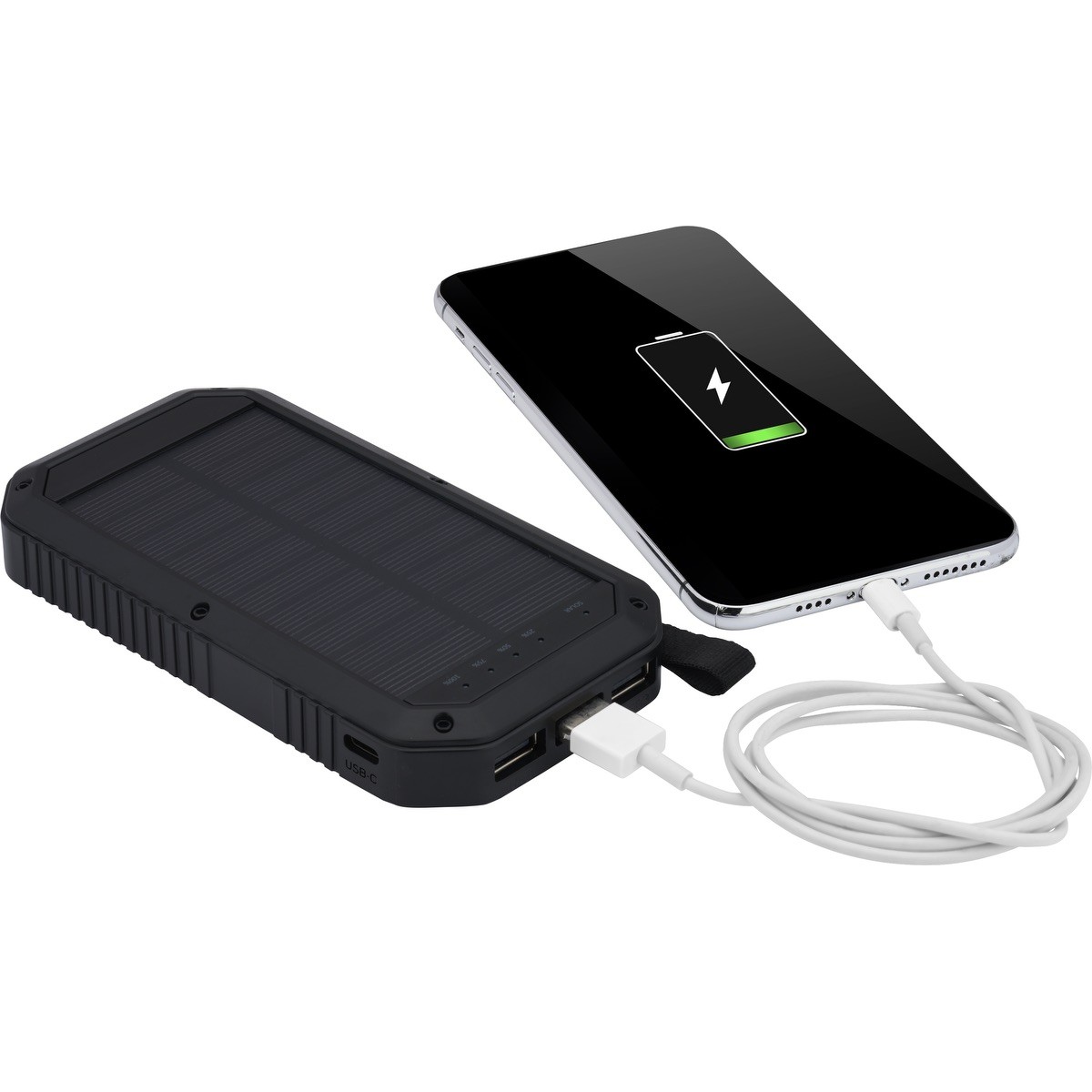 Picture of Trio Port Solar Charge LED Power Bank 8,000mAh