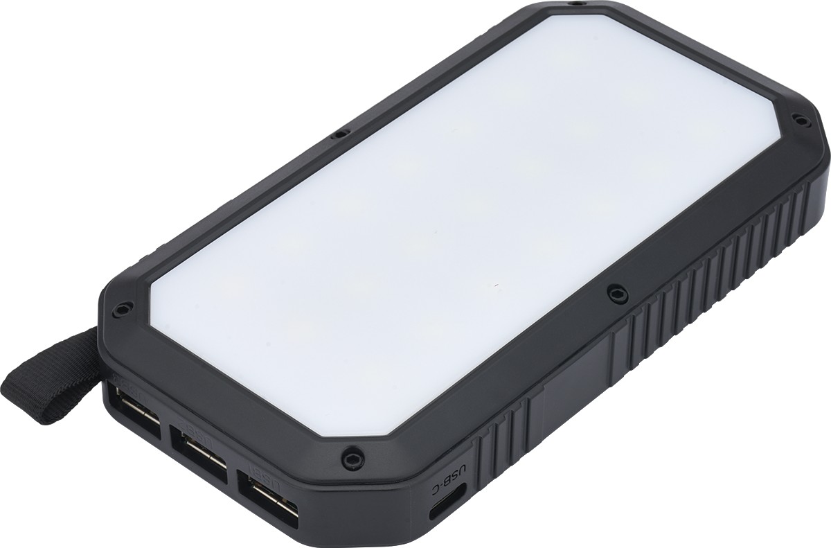 Picture of Trio Port Solar Charge LED Power Bank 8,000mAh