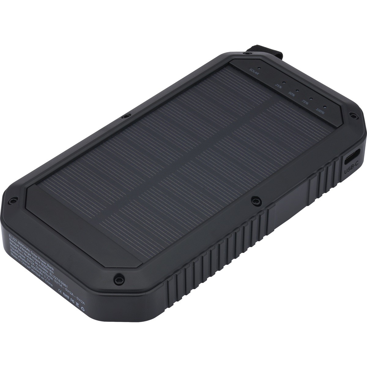 Picture of Trio Port Solar Charge LED Power Bank 8,000mAh