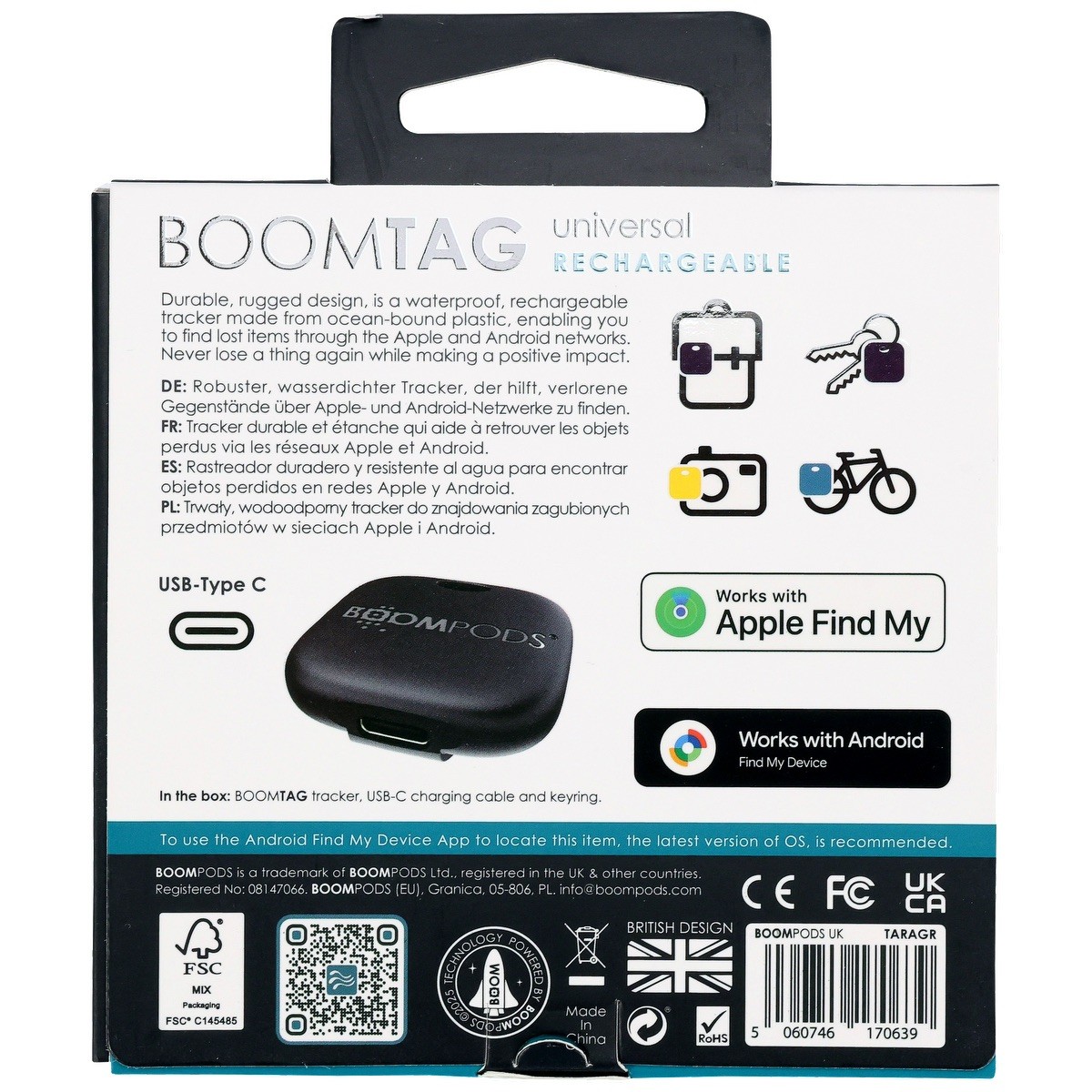 Picture of Boompods Universal Rechargeable Boomtag
