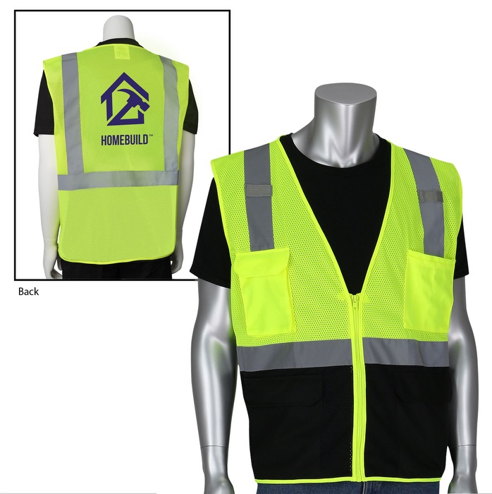 Picture of Five Pocket Black Bottom Front Value Mesh Vest