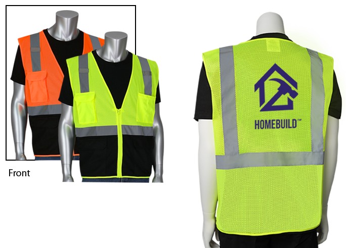 Picture of Five Pocket Black Bottom Front Value Mesh Vest